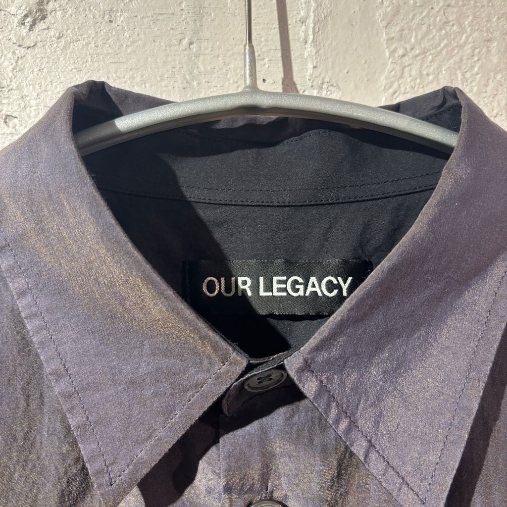 OUR LEGACY アワーレガシー 25SS BEYOND SHIRT Charcoal Bordeaux