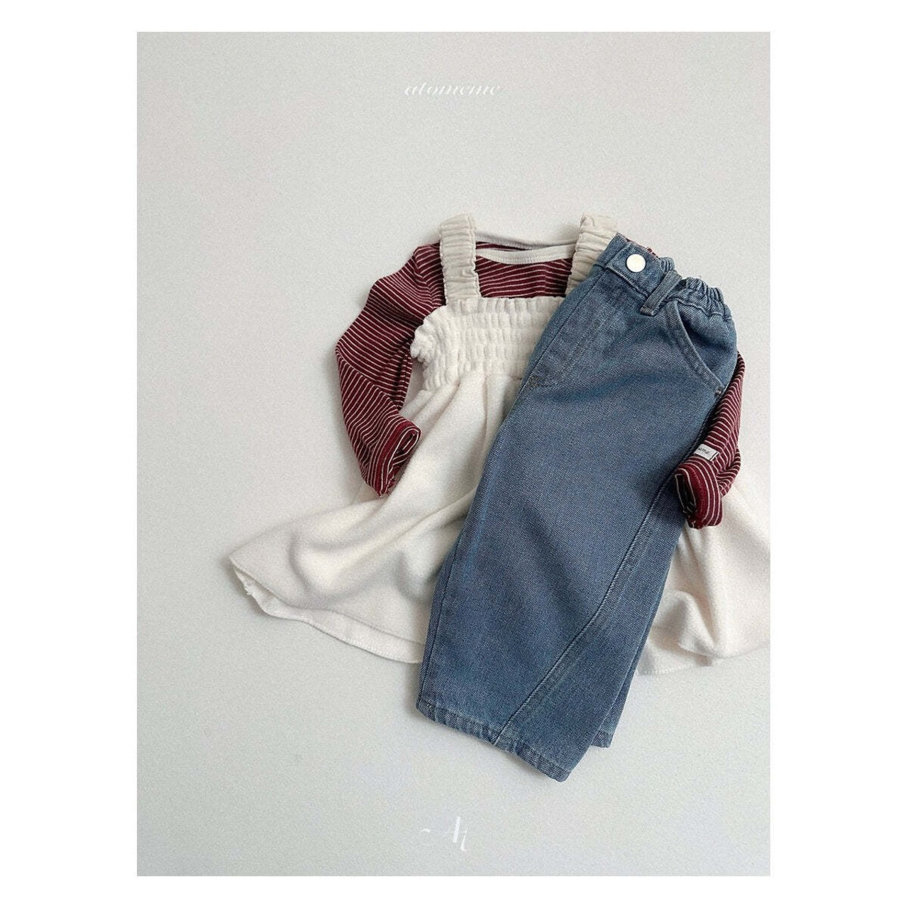 【取寄】atomeme ストライプTシャツ｜冬服｜韓国子供服