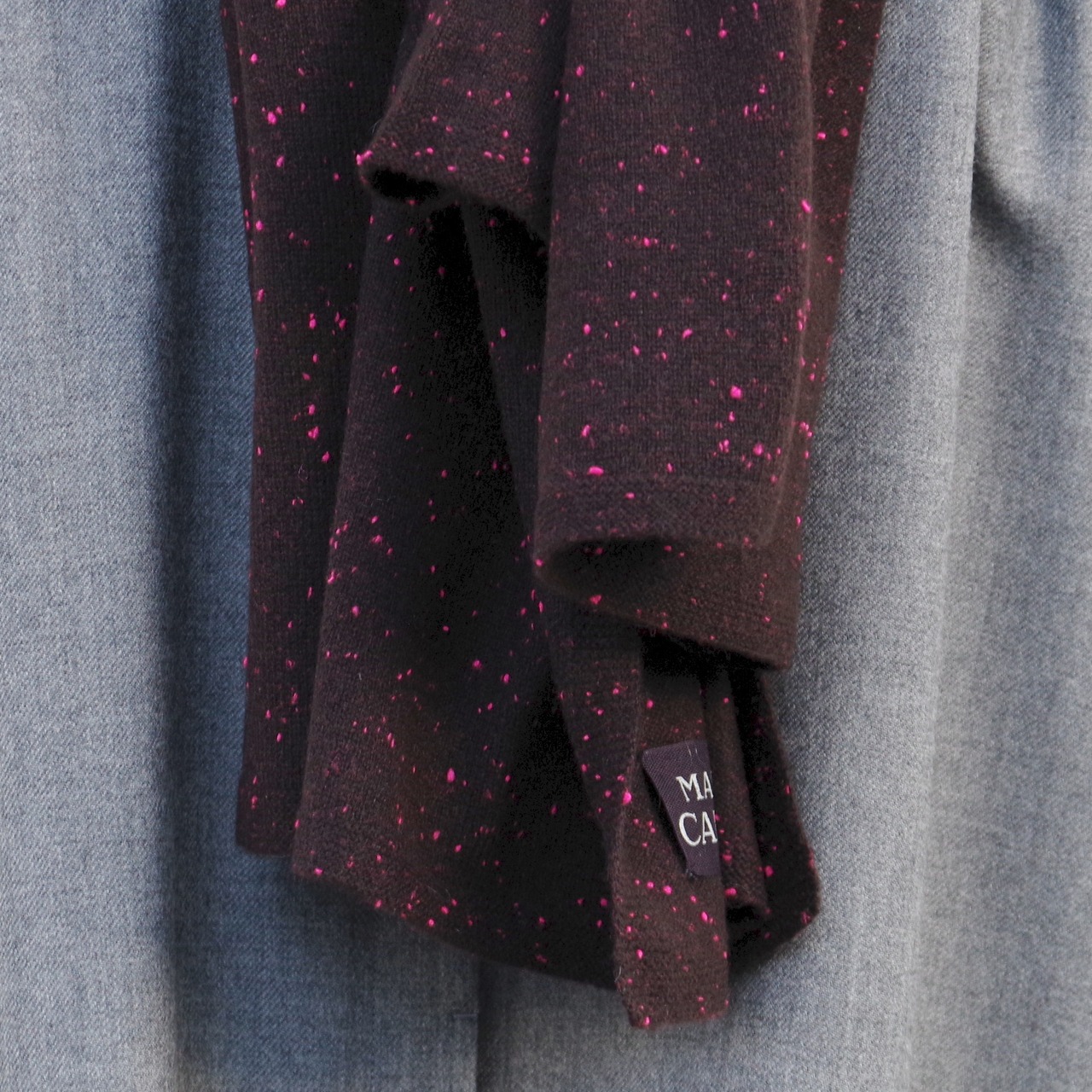 MAISON CARRÉE CASHMERE Stardust STOLE "BURGUNDY" 再入荷