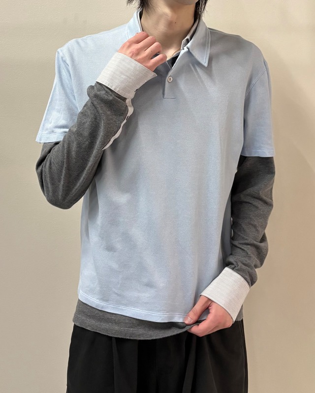 【PRADA】box silhouette basic polo