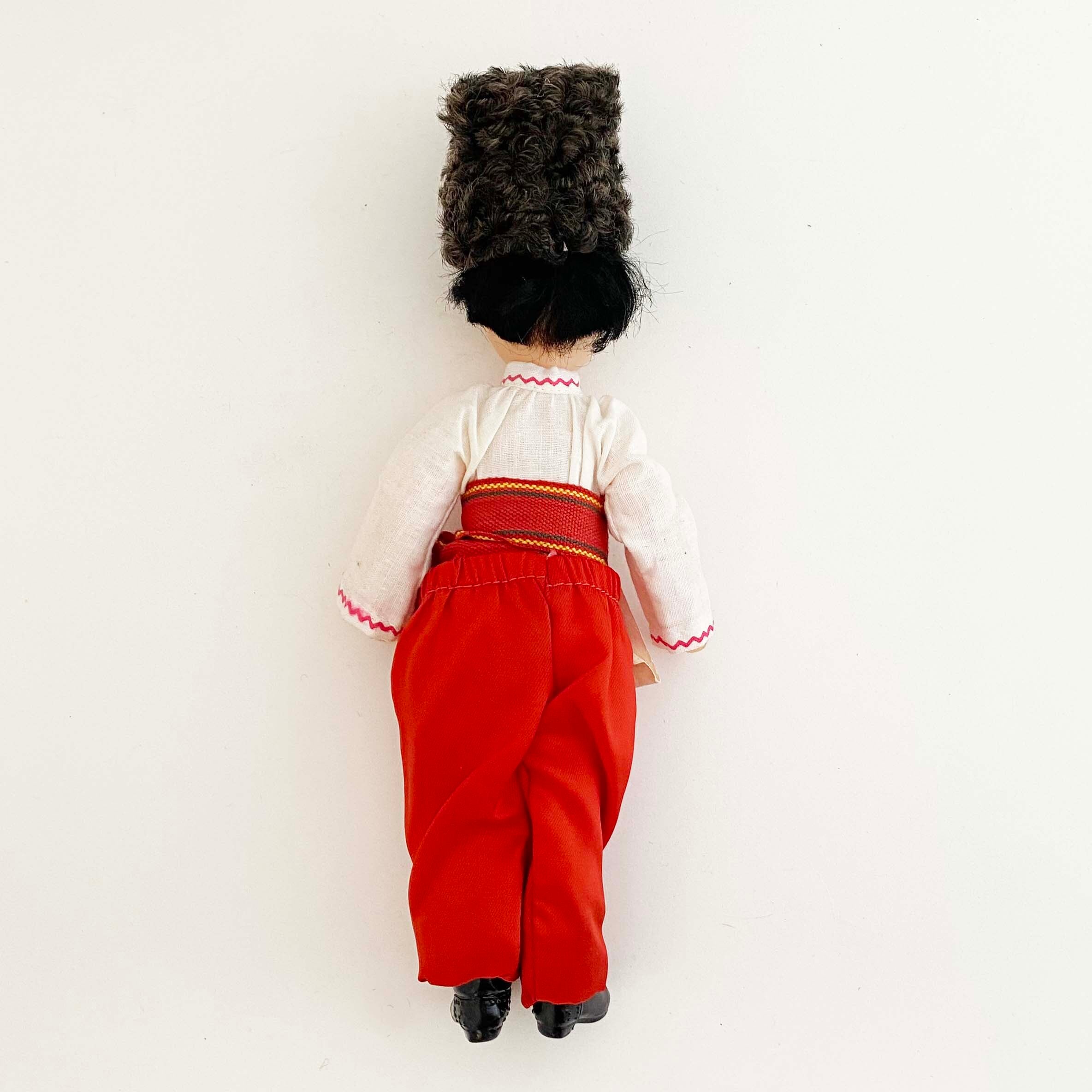 ソ連ビンテージ/コサック人形（黒色帽子）