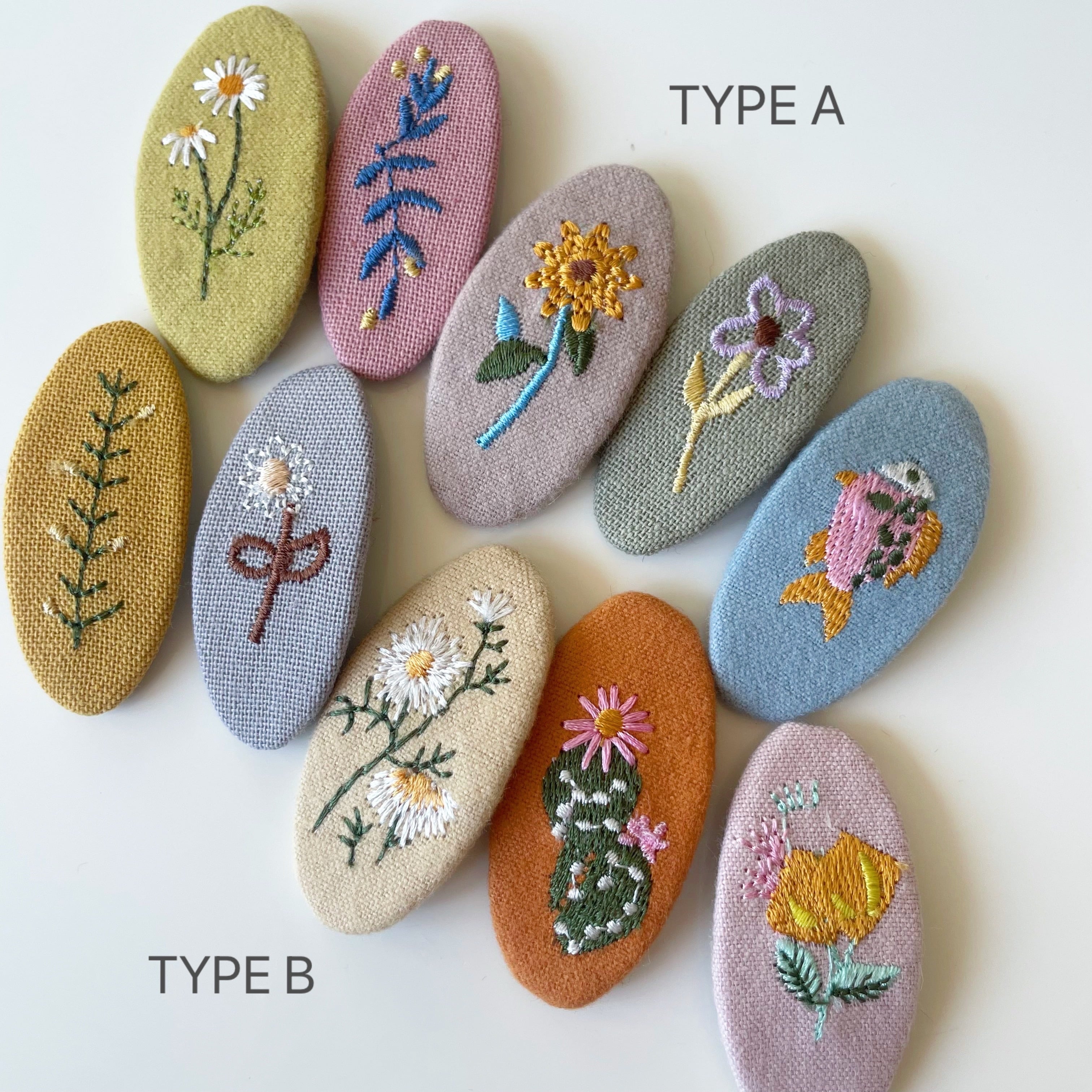 即納】刺繍ヘアピン 5個セット | TAMSmuu