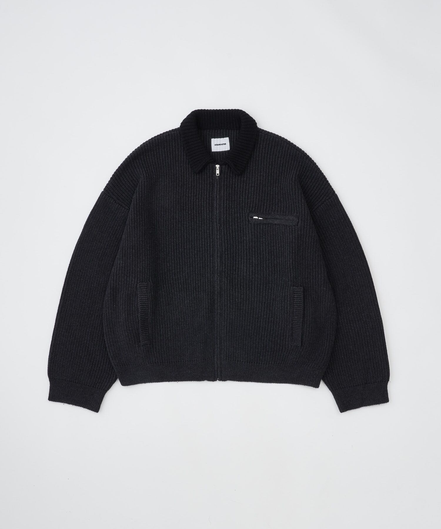 ADAM PATEK rough knitfabric work jkt (D/GRY) AP2621014