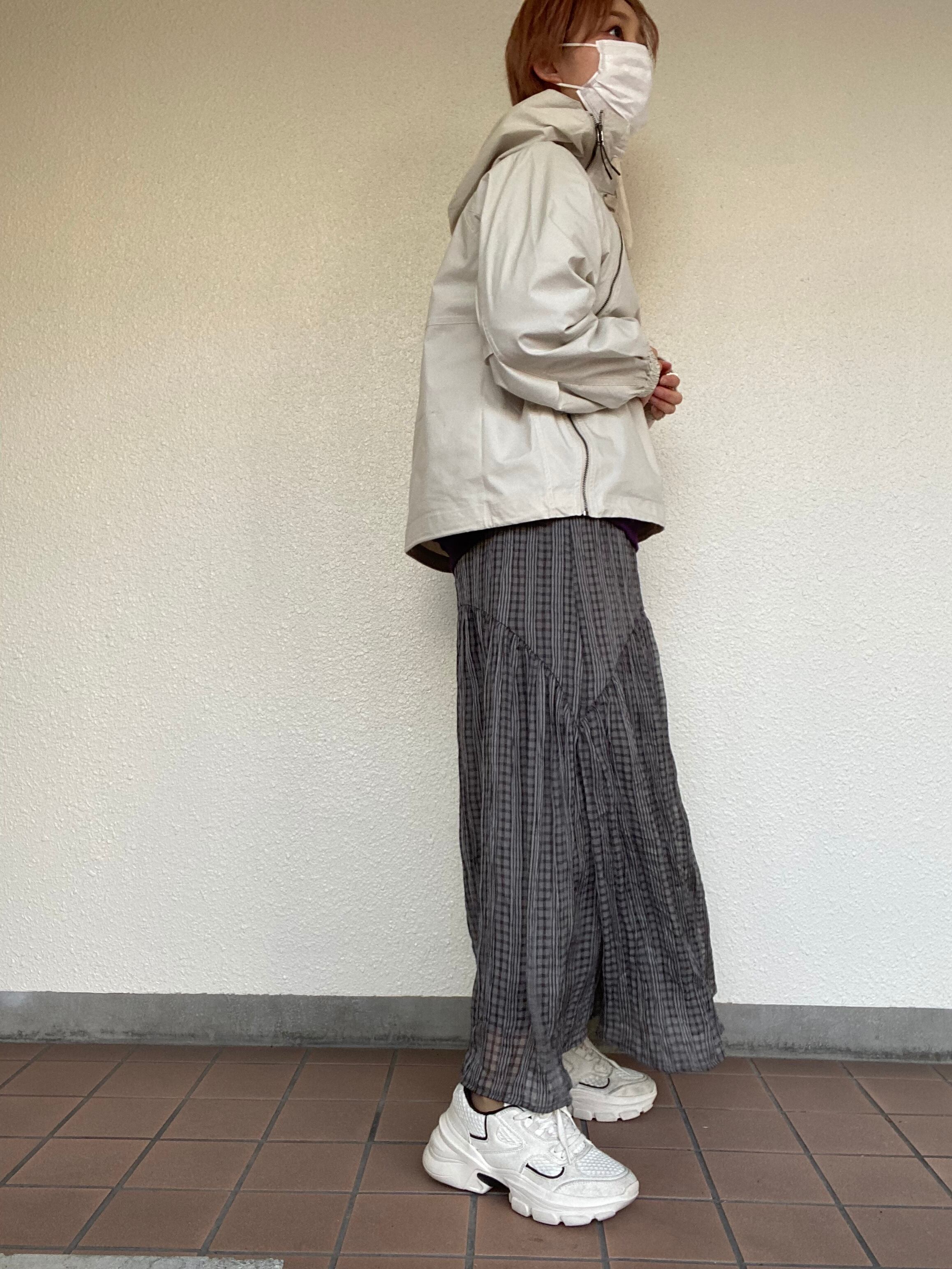 【CHIGNON】 チェックシアーティアードスカート