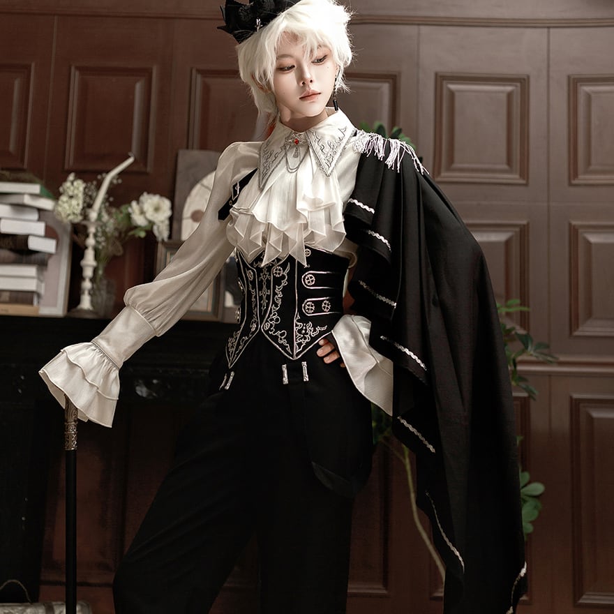 王子 皇子系 3点 セットアップ 男装コーデ 麗人 プリンス イベント