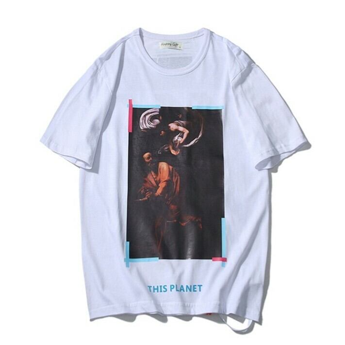 全2色 Tシャツ カットソー プリント カジュアル ストリート 