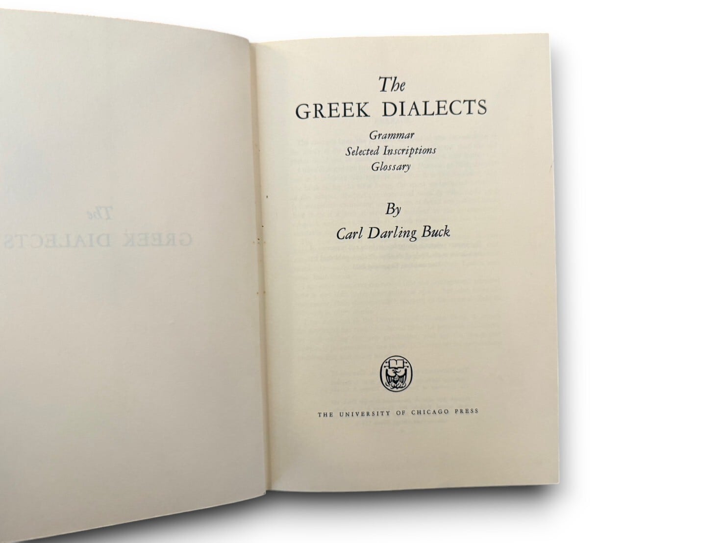 SG123】The Greek Dialects,Grammar Selected Inscriptions Glossary