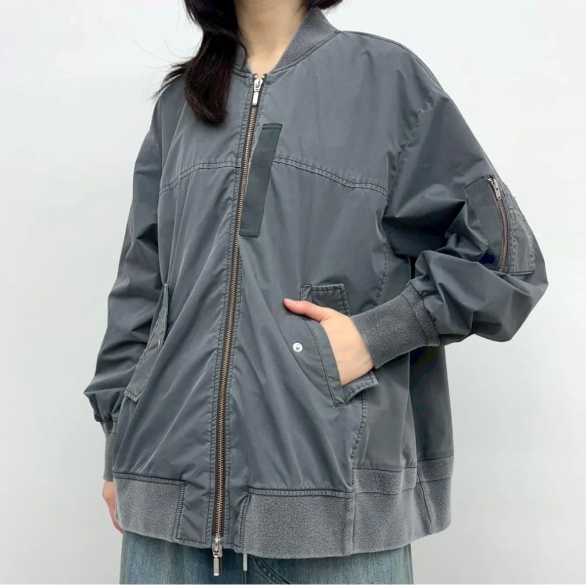 【タグ付未使用美品！】cynical シニカル　グレー　ピーコート　コート 未使用タグ付美品！】シニカル cynical グレー コート