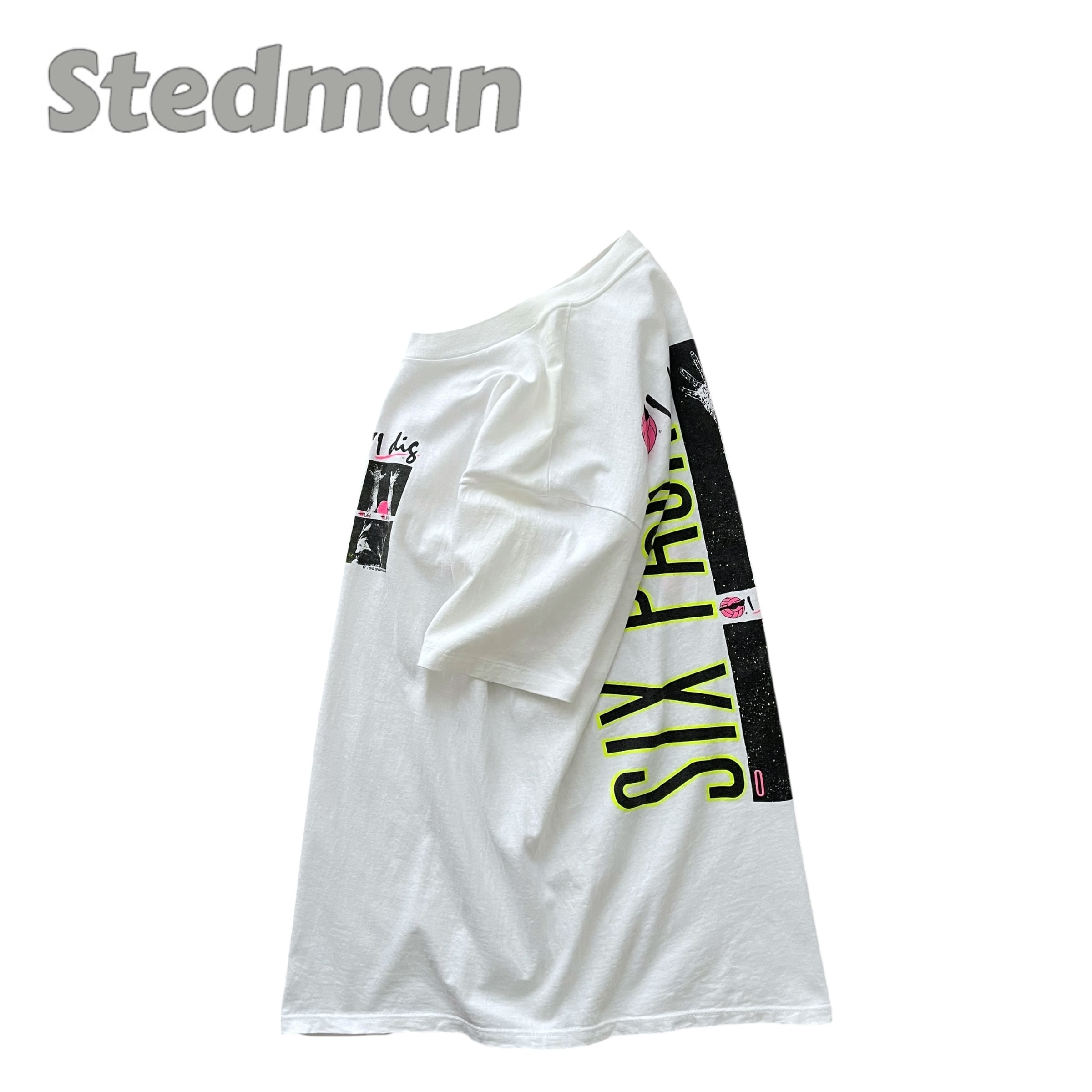 Stedman 80s~ USA製 ネオンカラー 両面プリント Tシャツ 半袖 | ThreeF