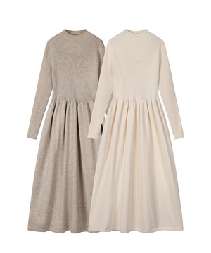 ハーフタートル◆ニットワンピース【w-30121】