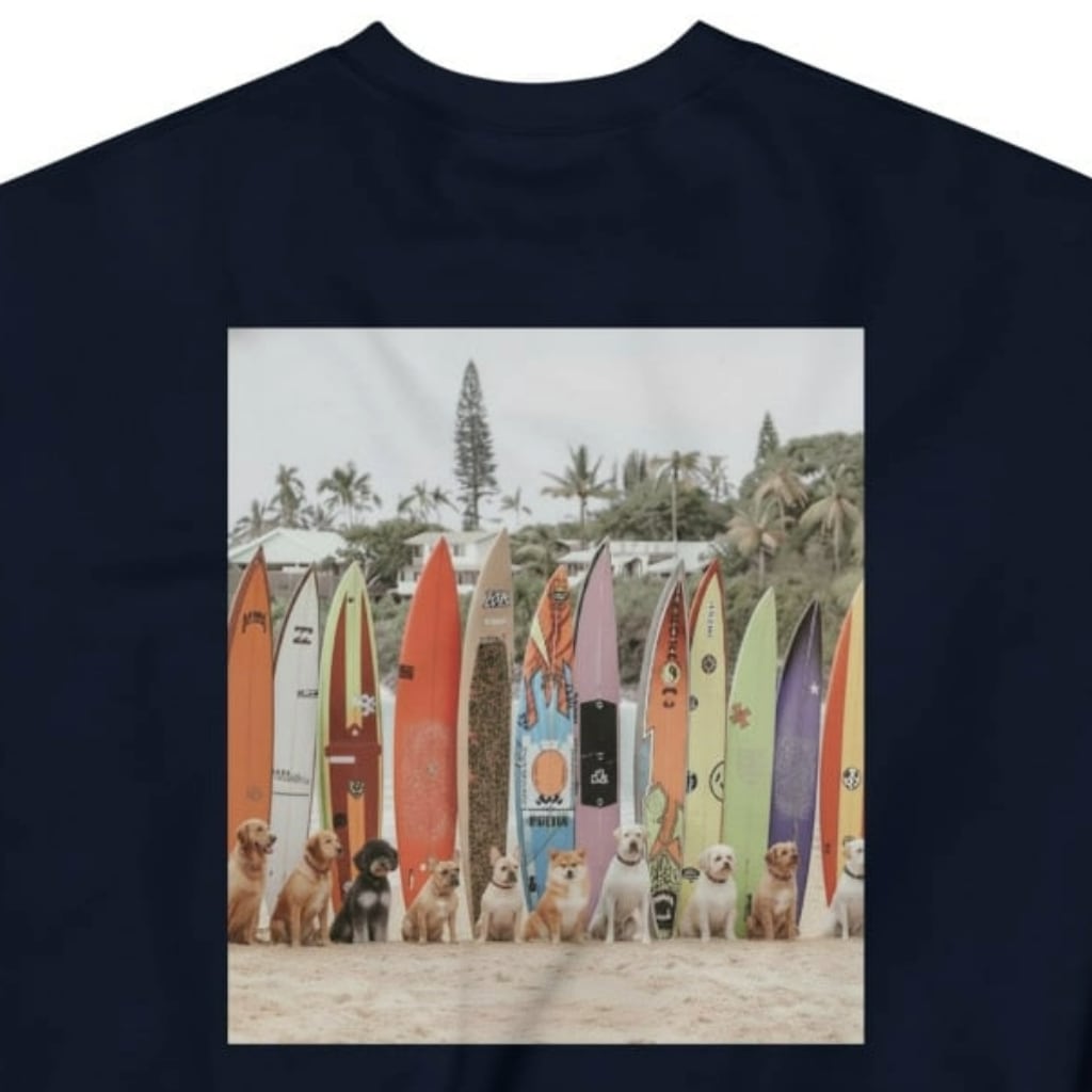 サーフボードDOGsユニセックススウェットDA0015