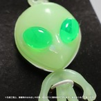 Glow Alien Keychain "Blue"/キーホルダー/宇宙/エイリアン/DETAIL