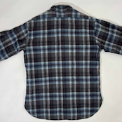USA製 PENDLETON ペンドルトン チェック ウール 長袖 ネルシャツ L/ブルー系 メンズ