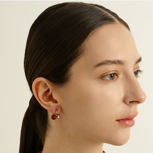 Pierced earring SMA30 ピアス　カーネリアンピアス