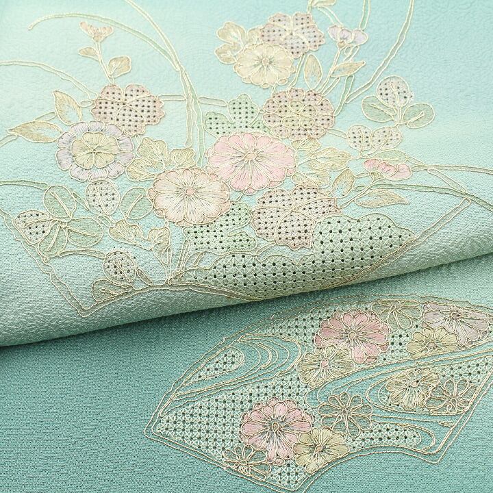 フルセット～ 三大刺繍の【訪問着】 エレガントな【袋帯】 帯締め