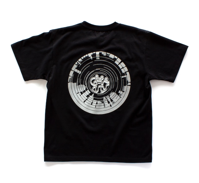 "GROOVE CITY" S/S T-SHIRT  BLACK × WHITE