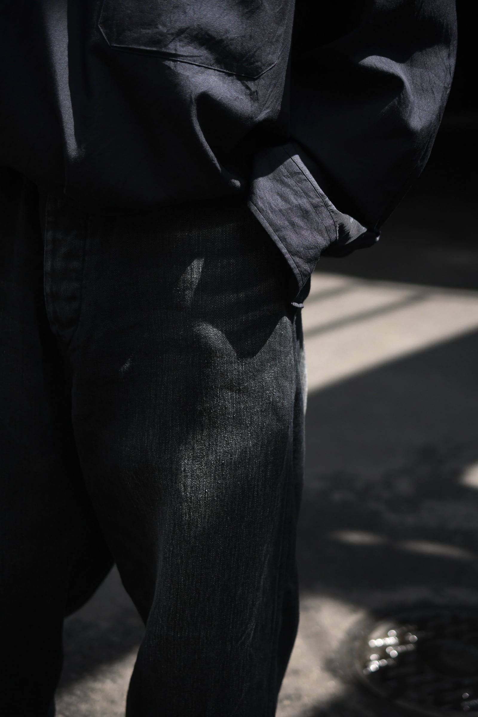 HERILL / USMC HBT Linenpants (Black) | nariwai