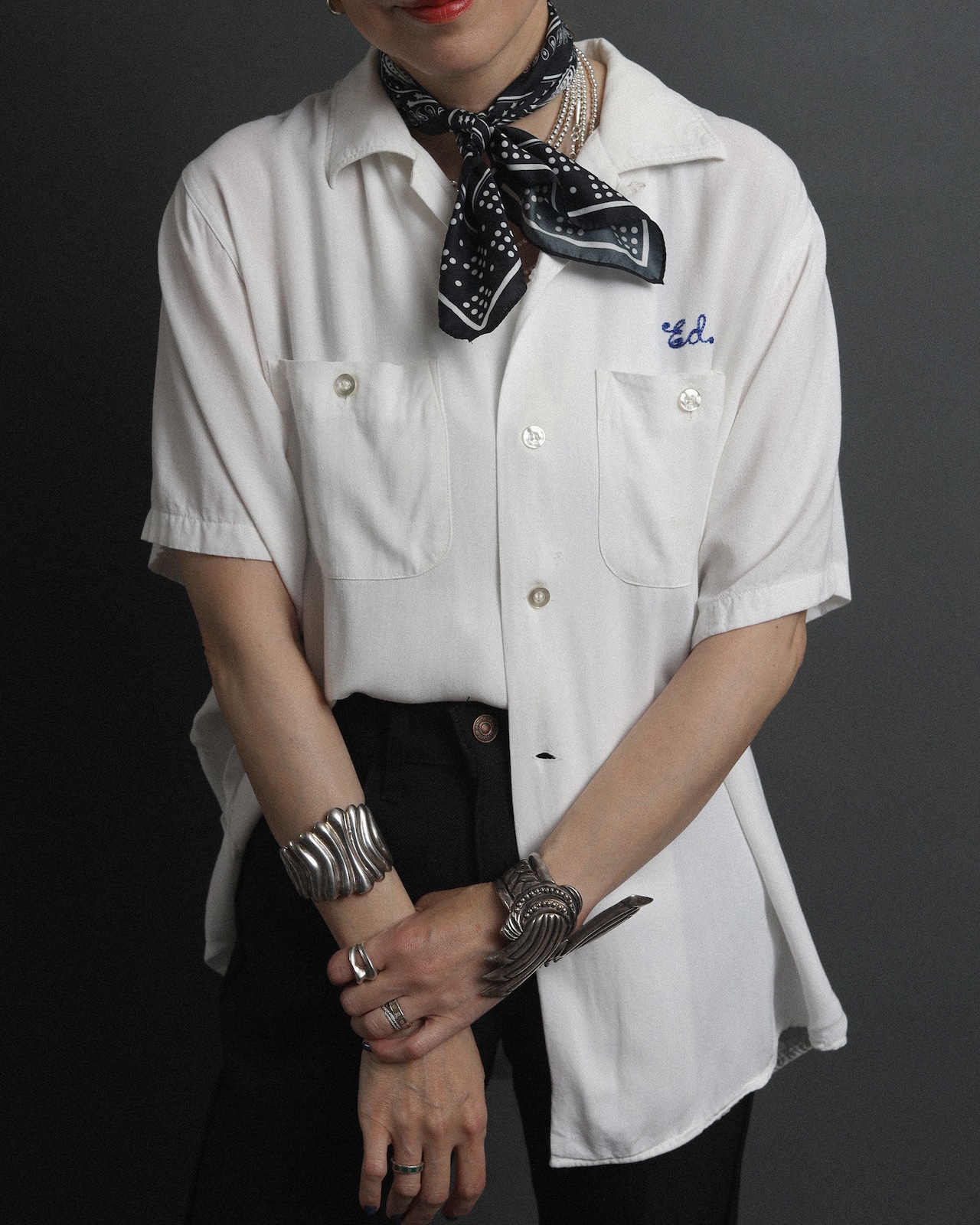1960's Saratoga Lanes / Open Collar Shirt