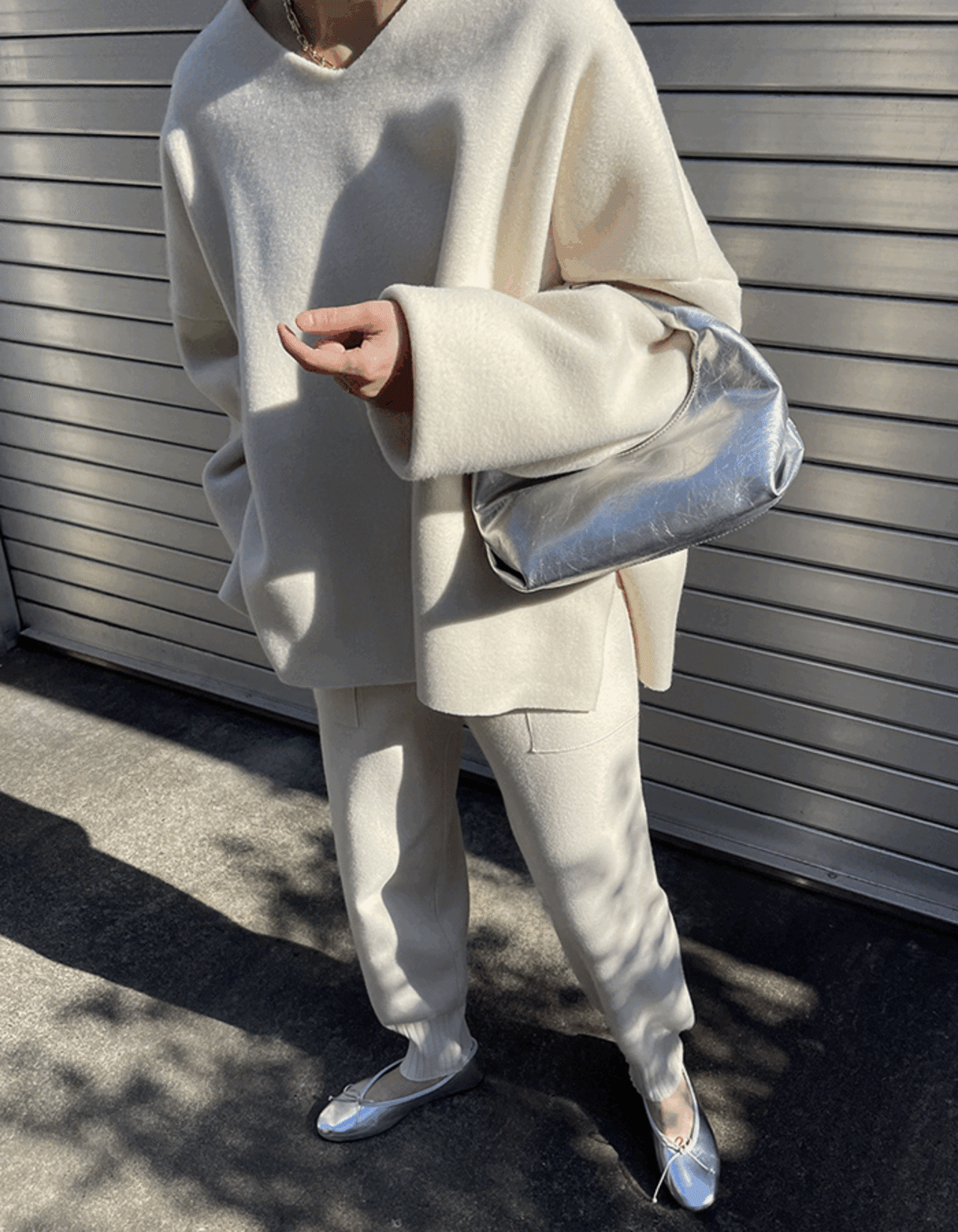 【25aw・再販】Soft-kimo Fleece Over-fit Tops_Cream