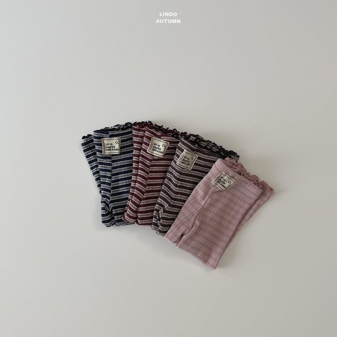 韓国子供服 / LINDO / ニットぽんぽんレギンス / 秋服 *XS~XL*