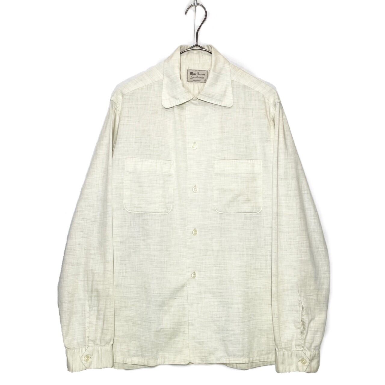 50〜60s cotton open collar shirts