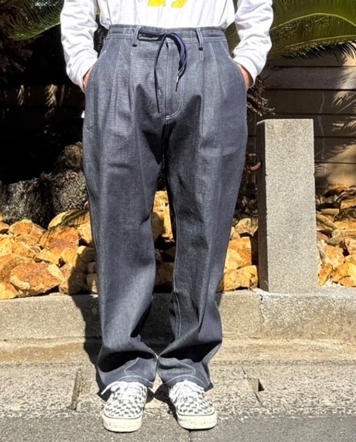 BSKK  TWO TUCK DENIM PANTS (11OZ)