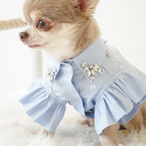Bijou stretch shirt  Blue