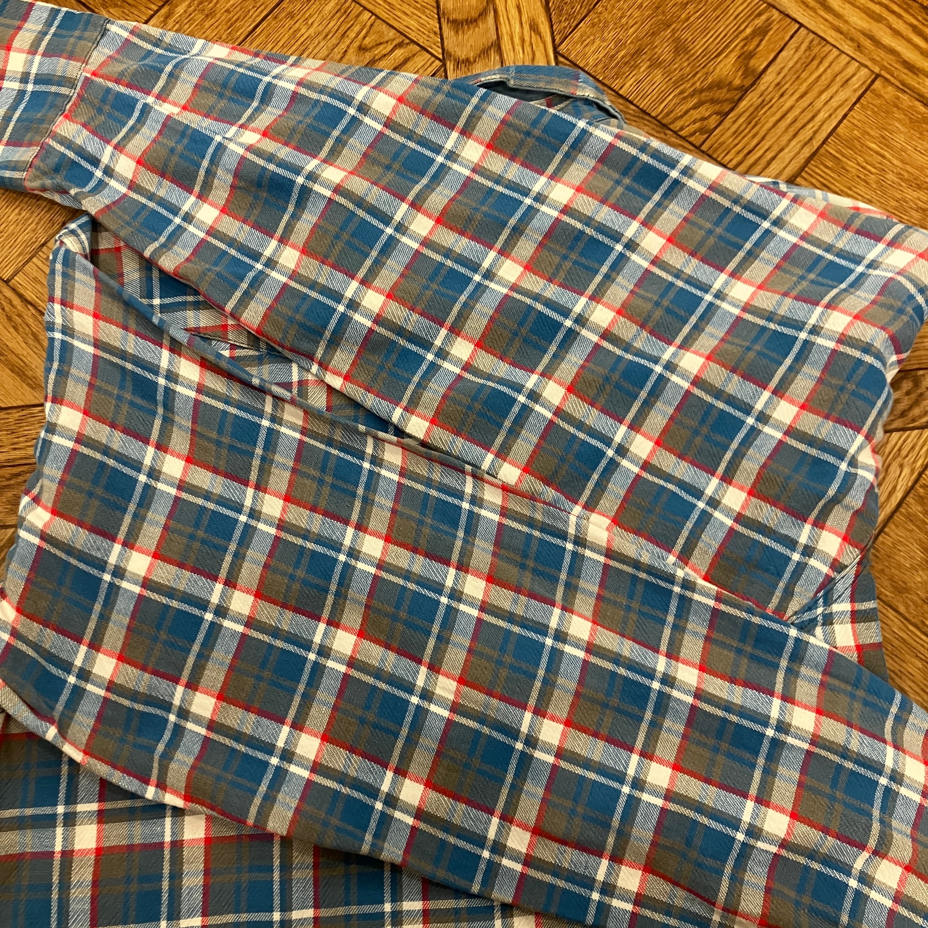 1960'S 101 BLUE CHECK FLANNEL WESTERN SHIRT | safarionline
