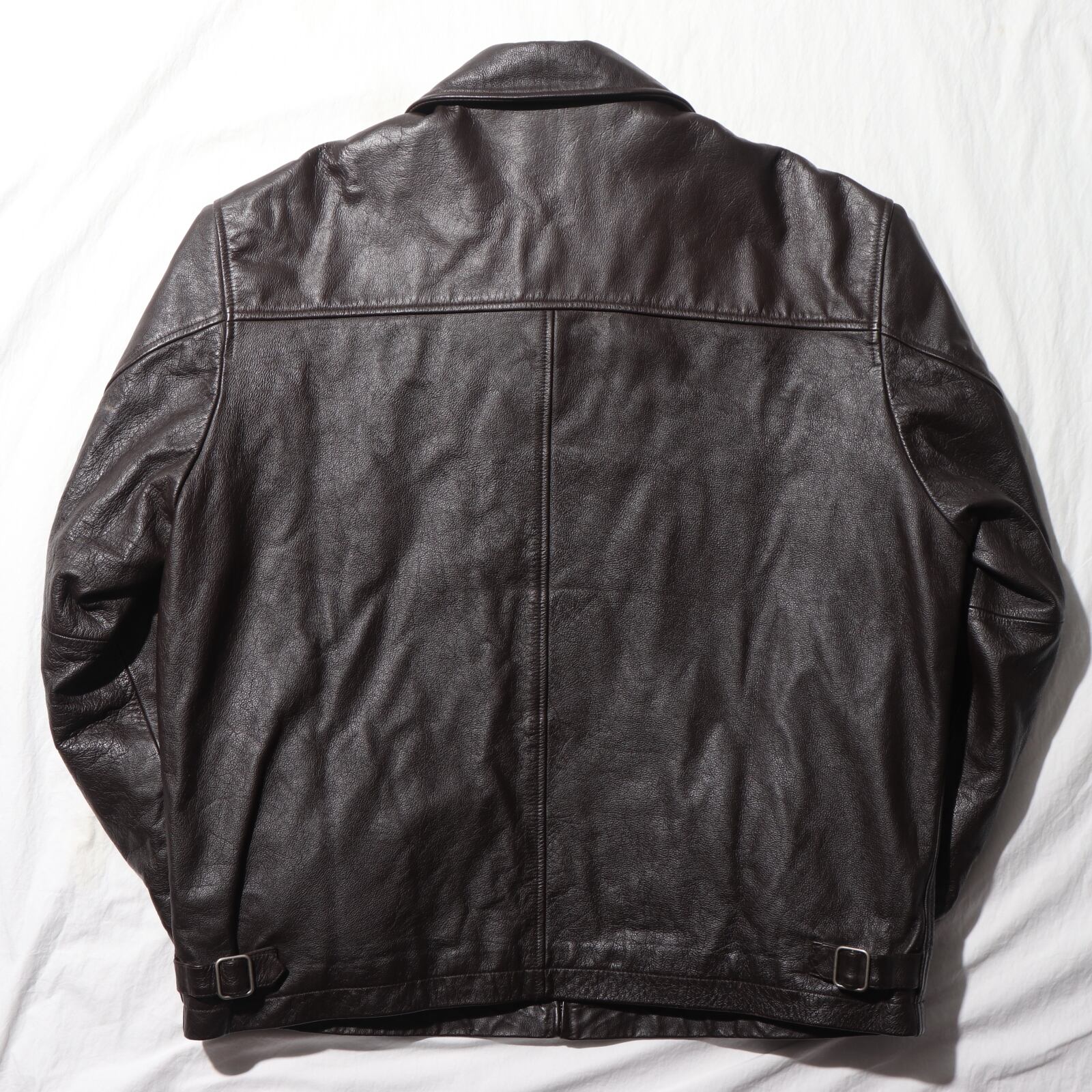 美品 L OLD GAP 焦茶色 レザージャケット オールドギャップ ブラウン