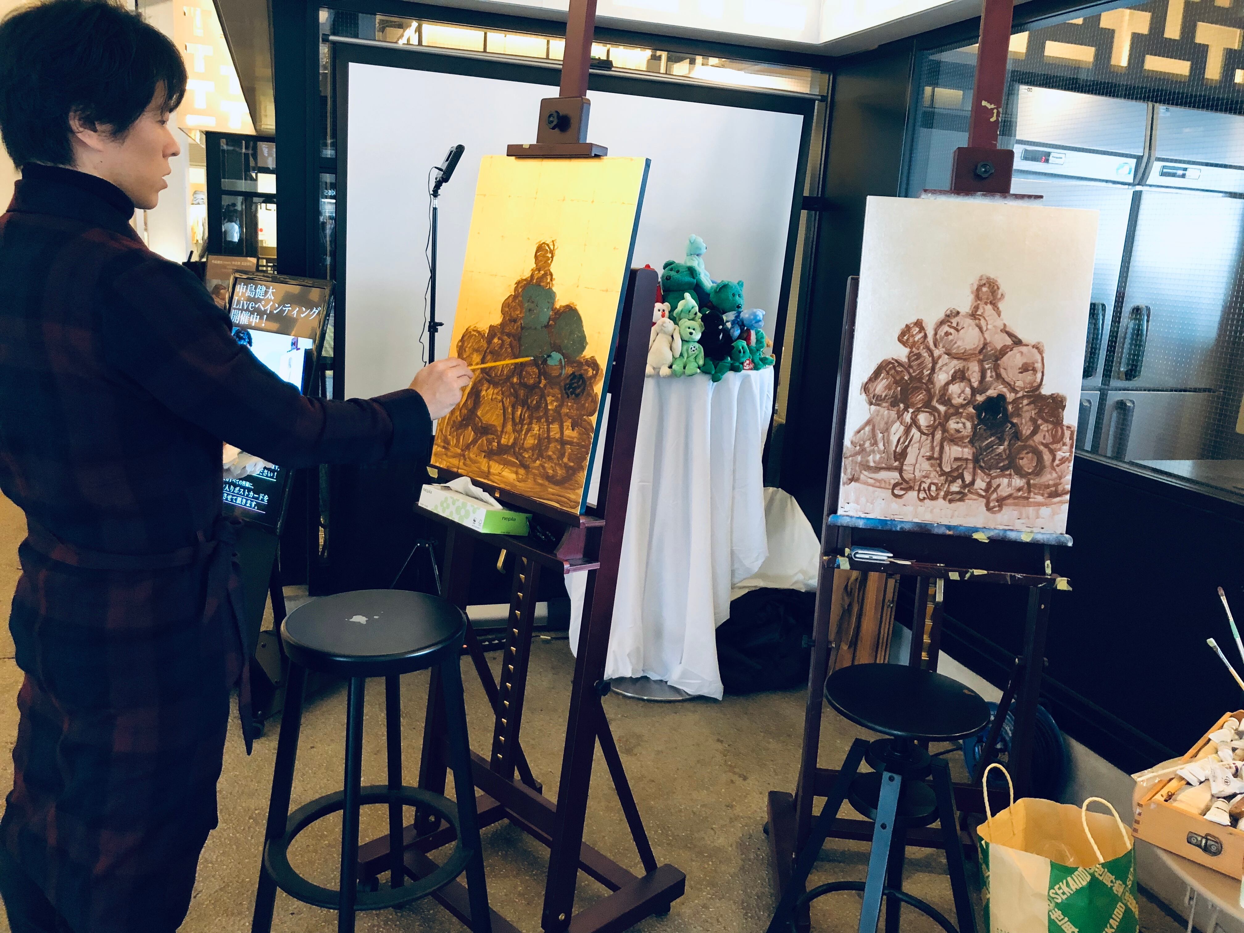 ライブペインティング作品『a present-ver.livepainting 銀』15号m