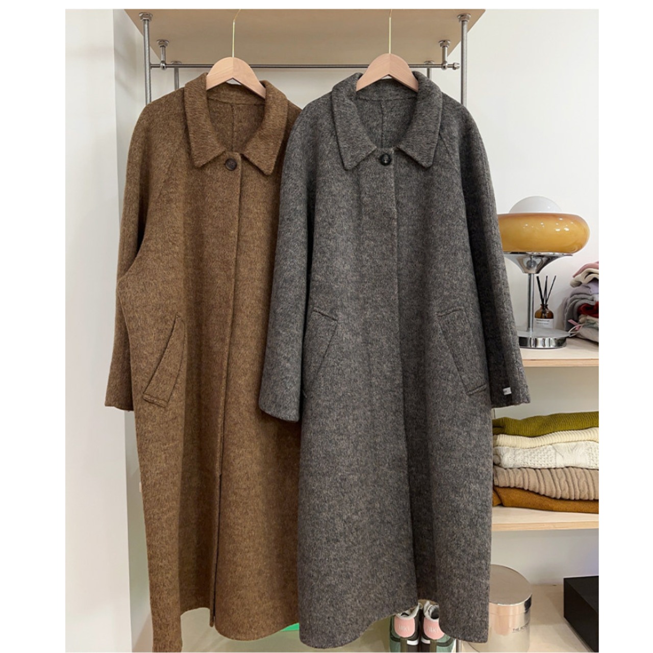 オールドマネースタイル ロングコート 4color W01360