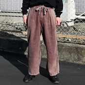 ANACHRONORM / FADED SULFUR DYED LINEN WIDE EASY PANTS
