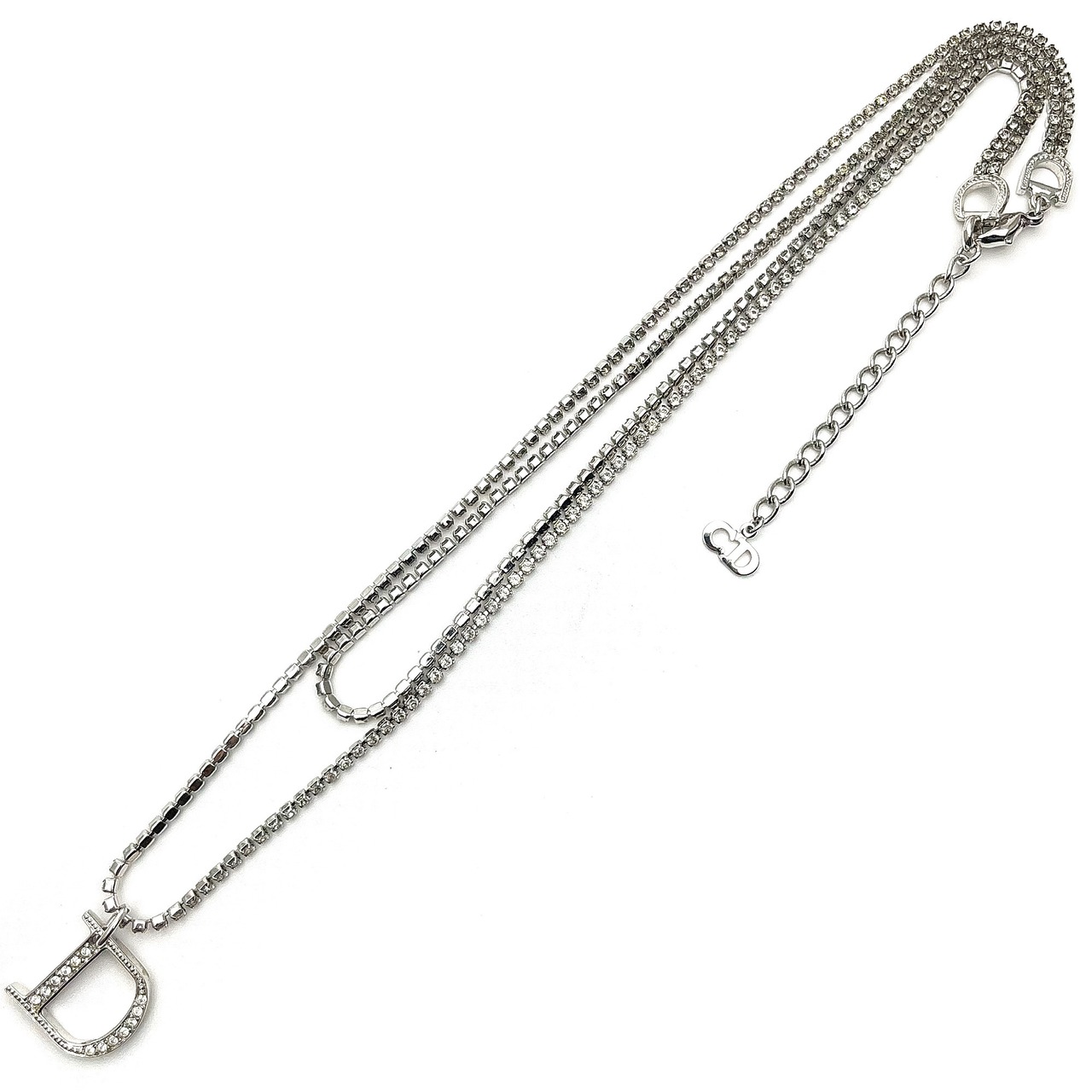 ✨美品✨ おいしかっ Dior ネックレス ティアドロップ ラインストーン 
