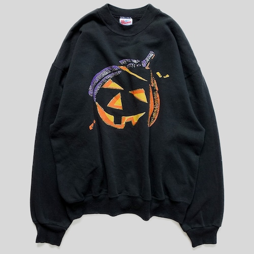 90年代 ジャックオーランタン ハロウィン スウェット XL