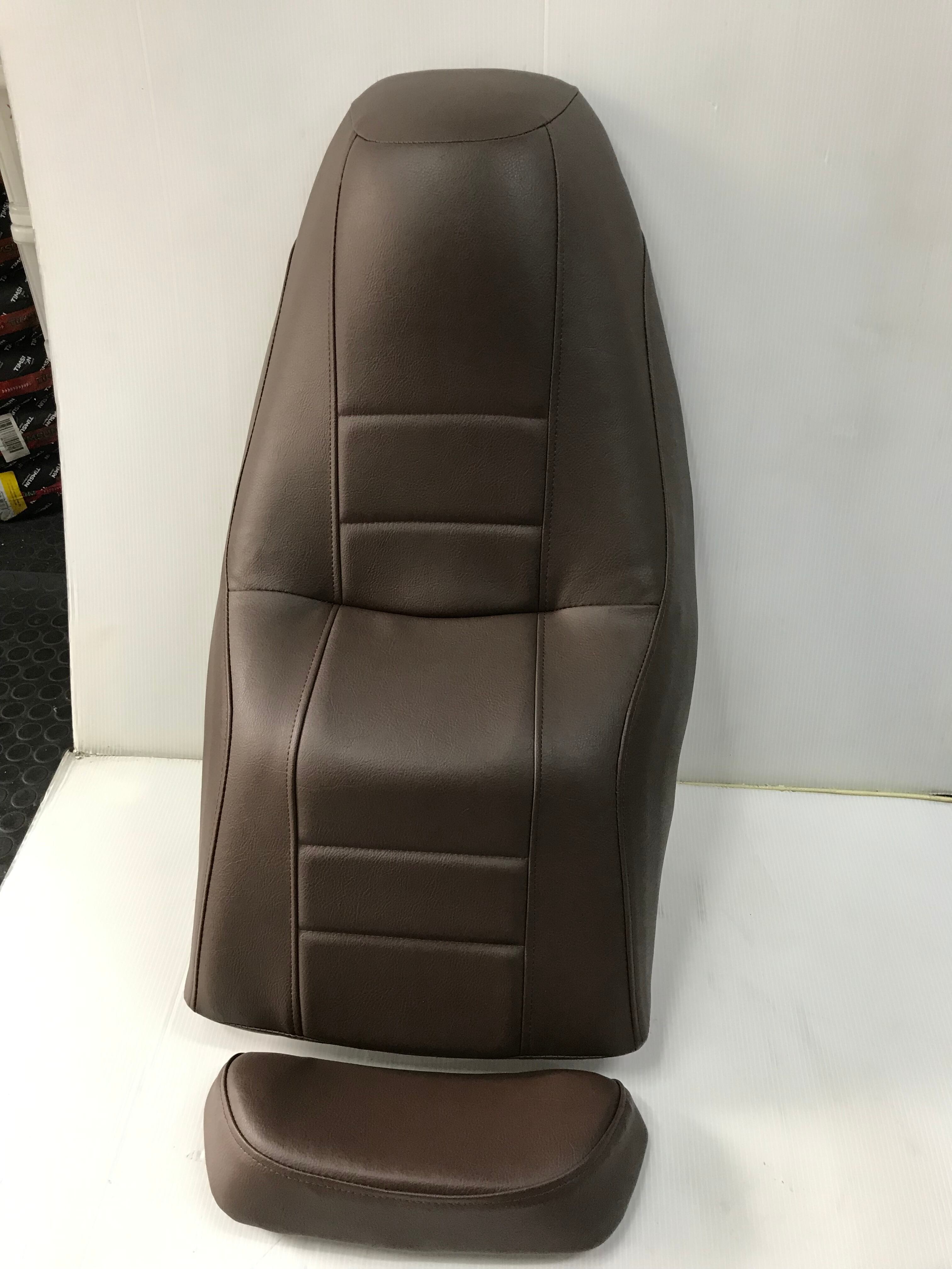 完売しました フュージョン/ヘリックス用 張り替え済みシート バックシート付き ブラウン 送料無料 - 画像5