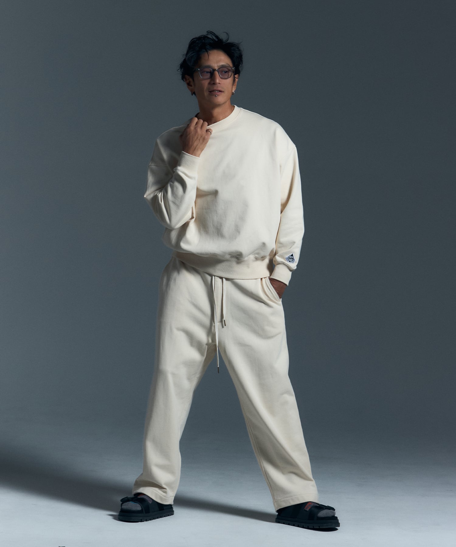 WIDE SWEAT PANTS［HSP001］ | HAPPY SAUCE