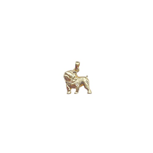 【14K-3-7】14K real gold Bulldog charm