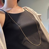 271N　スネークチェーンロングネックレス