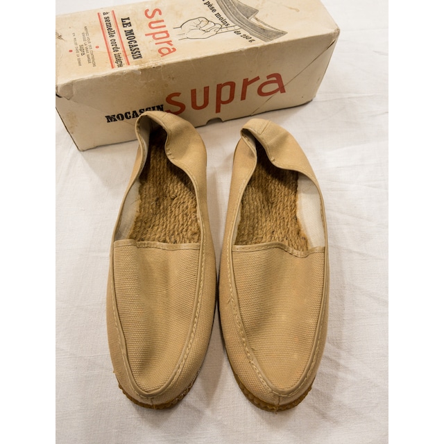 【1950s,DS】"SUPRA" French Vintage Moccasin Shoes, 箱付きDeadstock!!