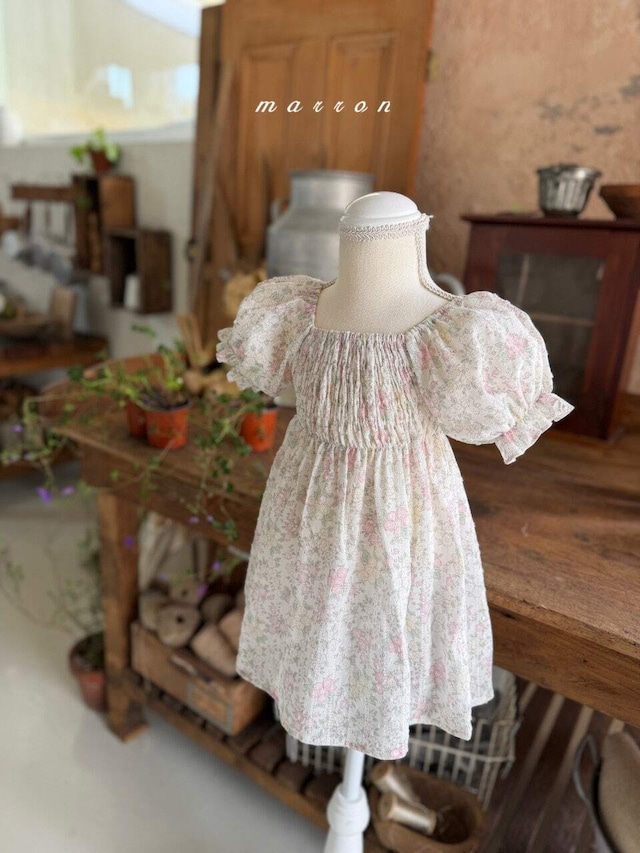 【即納】<marron> Flone dress