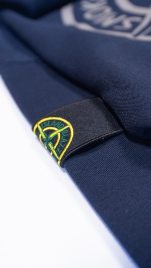 SMOKE ISLAND Zip-Up Hoodie [Navy]