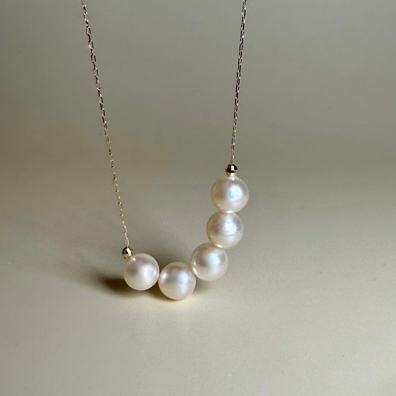 アコヤパール ネックレス K18イエローゴールド チェカ 鑑別書付