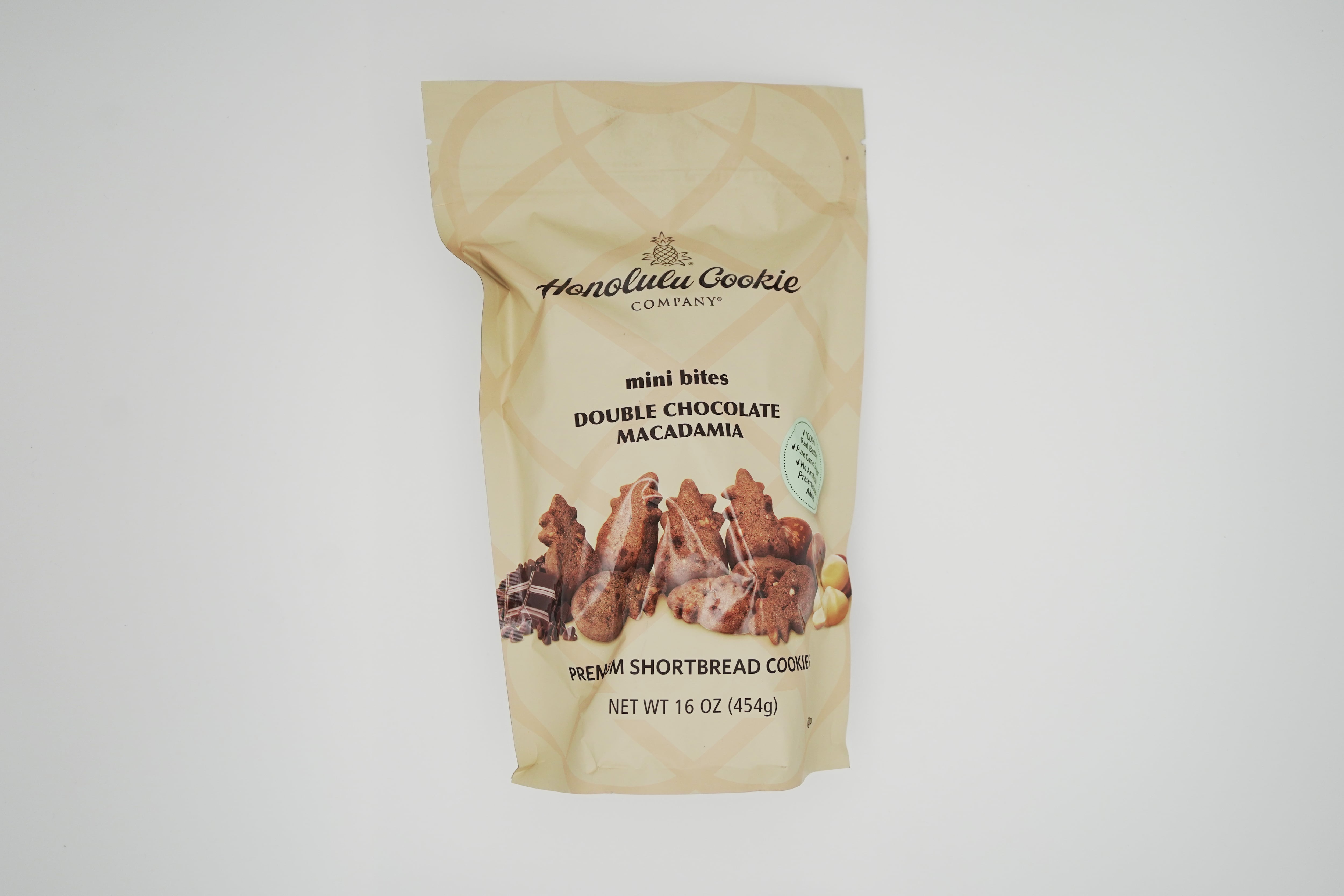 ホノルルクッキーカンパニー mini bites ダブルチョコレートマカダミア 454g