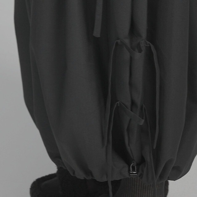 Side strap wide leg pants C0459