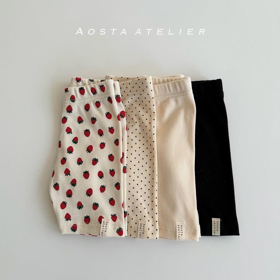 «sold out»«Aosta» リブショートレギンス 4colors