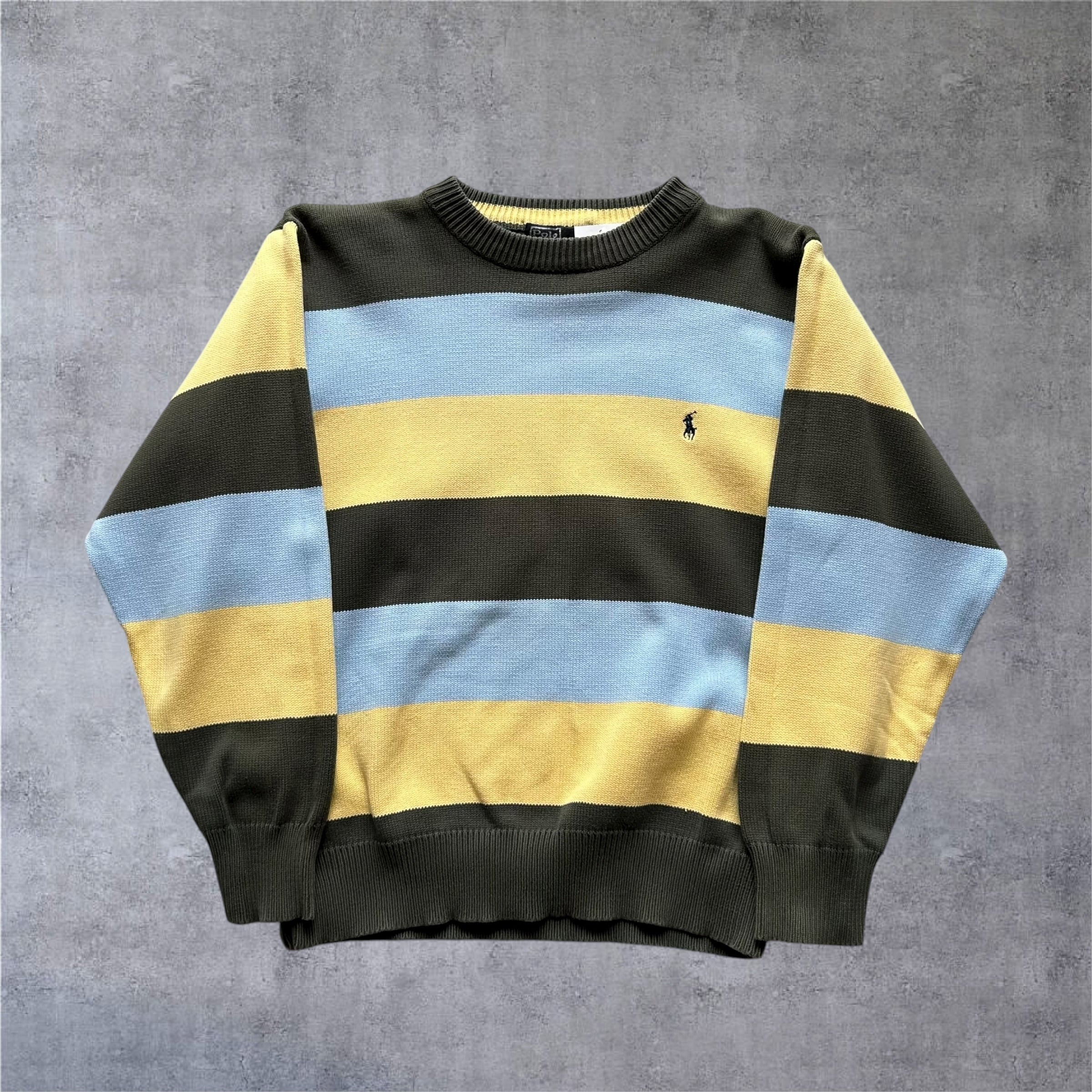 1990s Polo by Ralph Lauren Border Cotton Knit【高円寺店】