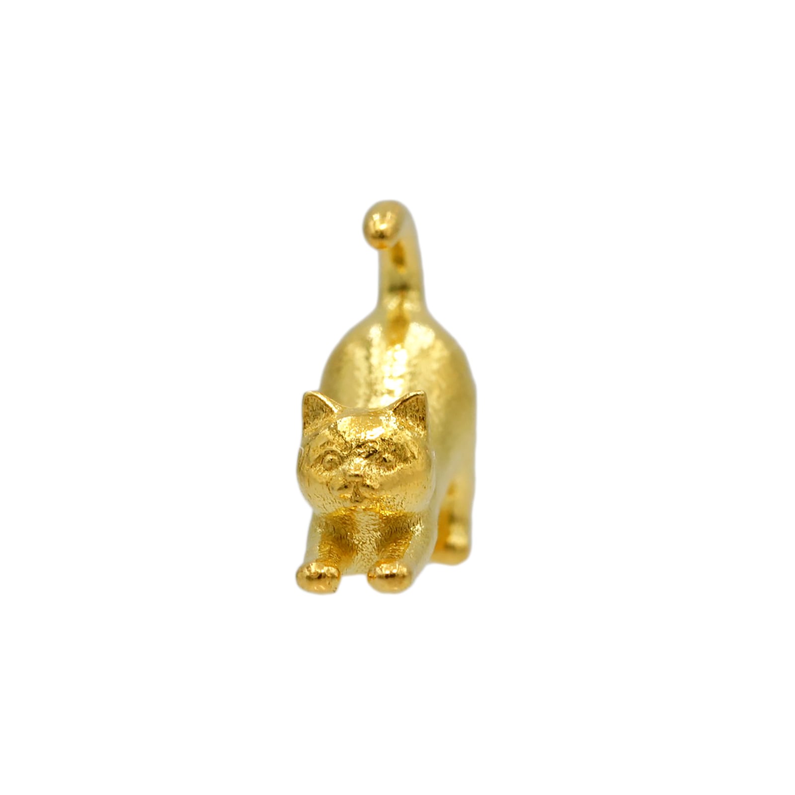 にゃるかりページ①(着手金) 純金『背伸びする猫』約1g お守り 【JUNGOLD】 | JUNGOLD【純金の世界】