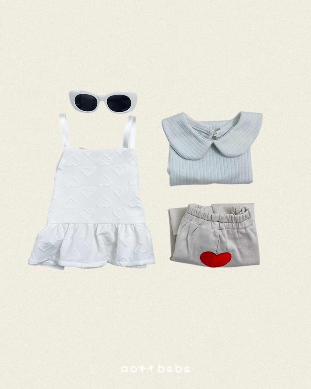 [oottbebe] Heart Denim Cuff Pants / [오뜨베베] 하트데님카브라팬츠