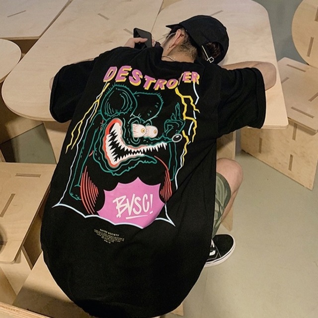 トップス ストリート系アニメ図柄カジュアル通勤tシャツ Ipopstore ド定番から最新のものまで網羅 ストリート 系ファッション専門店