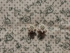 FRANCE ~1960’s Vintage celluloid Edelweiss earring